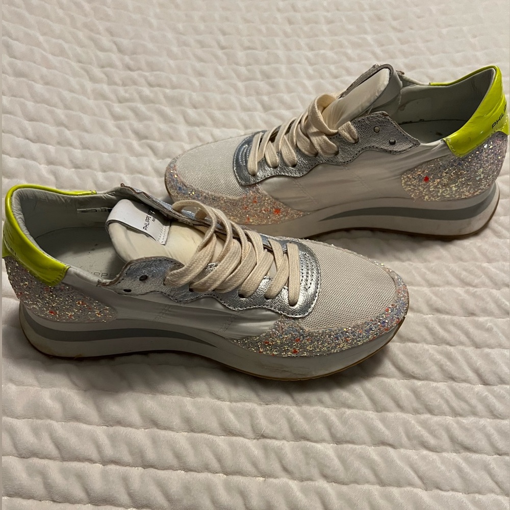 Philippe Model Glitter Sneakers size 6